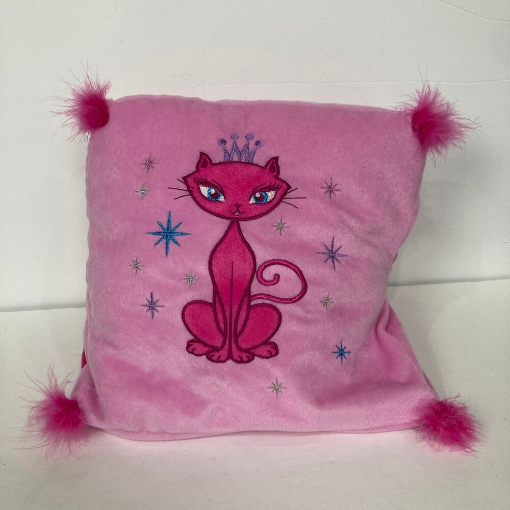 Vintage Y2K Hot Pink Princess Diva Kitty Cat Idea Nuova Pillow Book